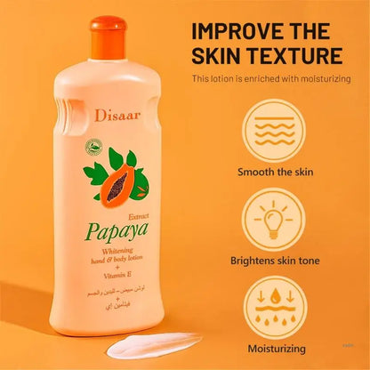 Papaya Whitening Body Lotion Hydrating Moisturising Brightening Skin Care Anti-Drying Body Lotion Cream 600ML