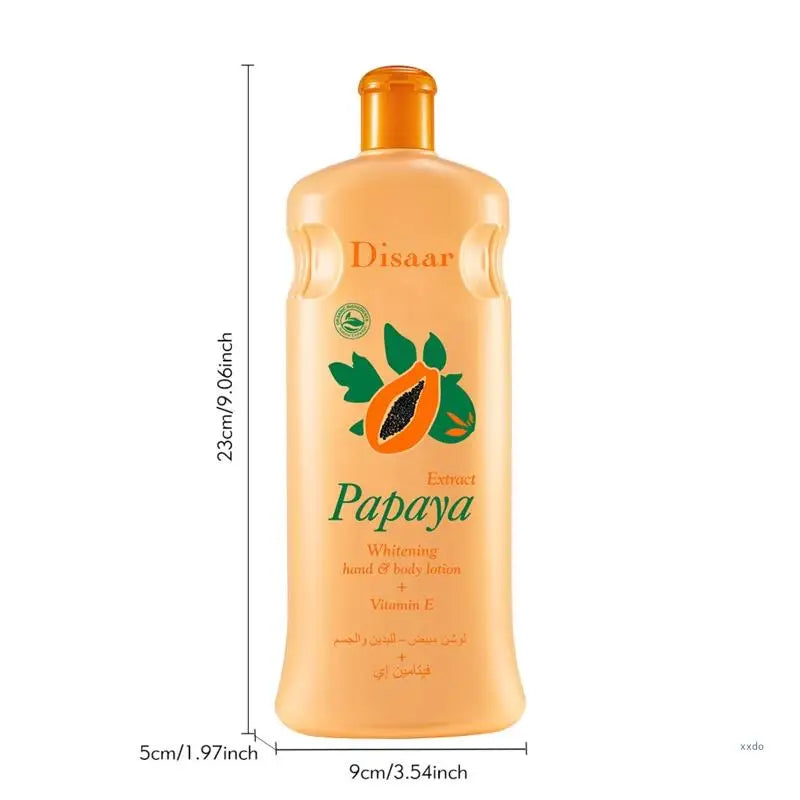 Papaya Whitening Body Lotion Hydrating Moisturising Brightening Skin Care Anti-Drying Body Lotion Cream 600ML